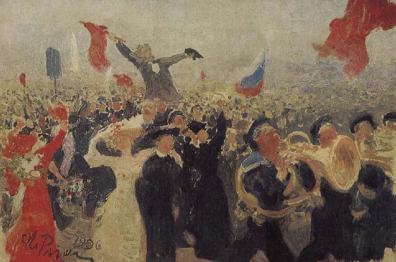 Ilia Efimovich Repin Demonstrations oil painting picture